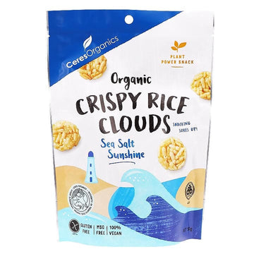 Ceres Organics Crispy Rice Clouds Sea Salt 50g